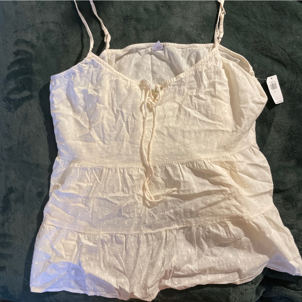 Polka dot adjustable tank top